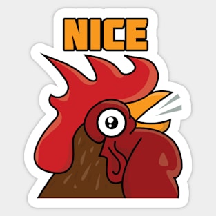 Nice Rooster Sticker